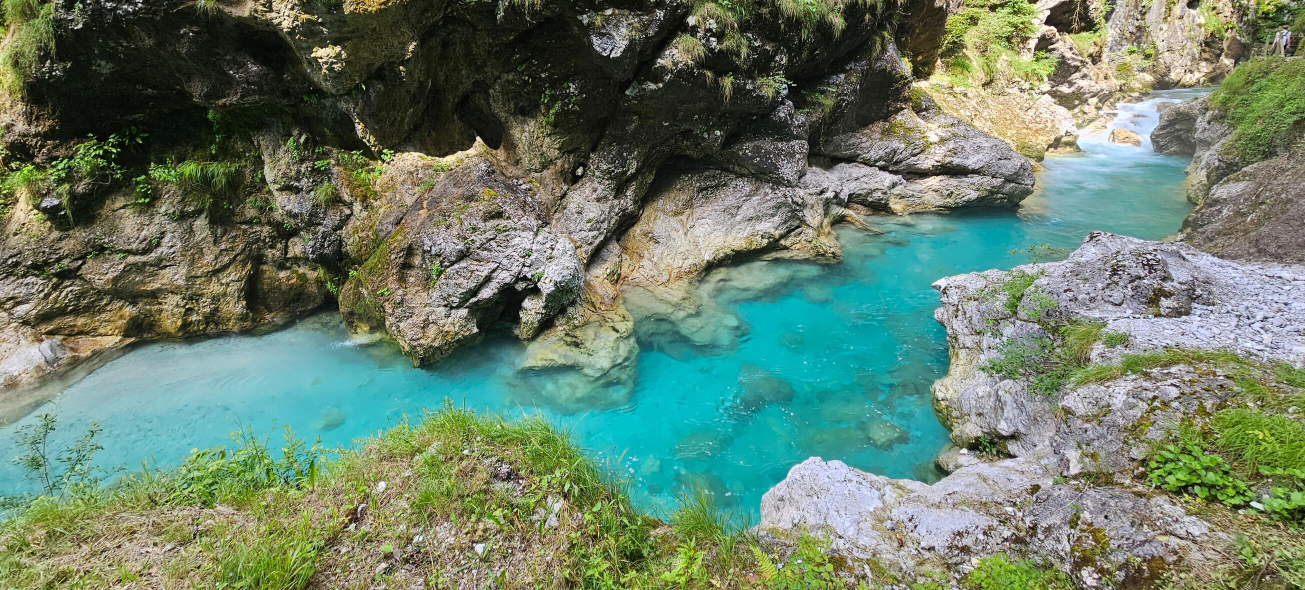 Turquoise Soča River in Slovenia